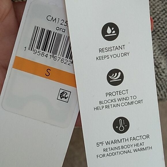 Calvin Klein Winter Orange Puffer Coat. Size Small. Unisex NWT - Picture 16 of 16